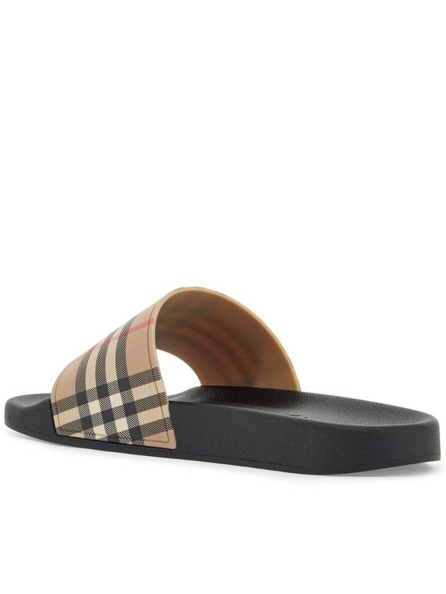 Check Furley Slippers Beige - BURBERRY - BALAAN 4