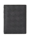 Intrecciato Flap Half Wallet Blue Charcoal - BOTTEGA VENETA - BALAAN 2