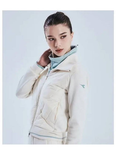 Diadora Move Warm Hybrid Padded Jacket Women IVORY - DIADORA - BALAAN 1