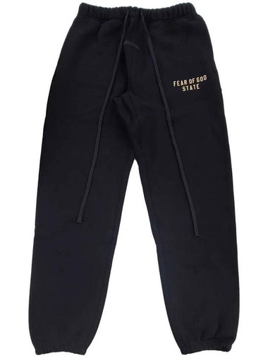 Essential Fleece Track Pants Black - FEAR OF GOD - BALAAN 1