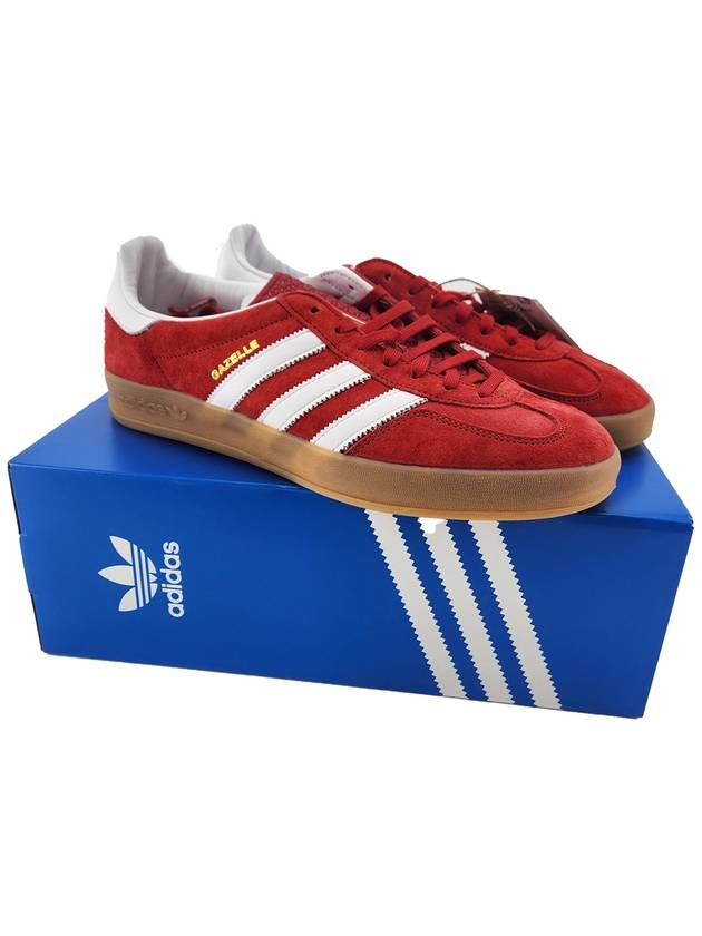 Gazelle Indoor Low Top Sneakers Red - ADIDAS - BALAAN 10