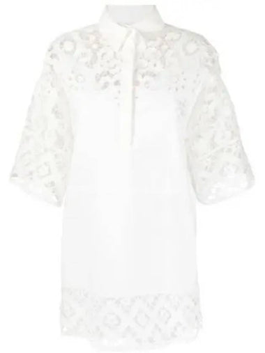 Lace Shirt Dress 2B3VA2S5 7SQ 1226433 - VALENTINO - BALAAN 1