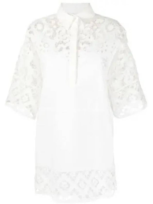 Lace shirt dress 2B3VA2S5 7SQ 1226433 - VALENTINO - BALAAN 1