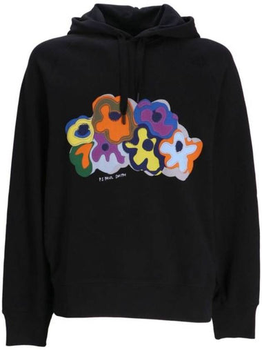 Bold Florals Hoodie Black - PAUL SMITH - BALAAN 1