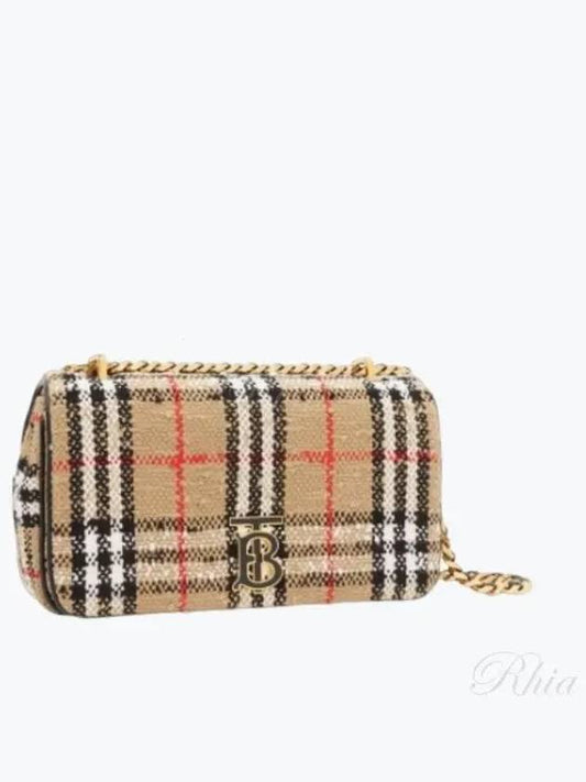 Boucle Lola Vintage Check Small Cross Bag Beige - BURBERRY - BALAAN 2