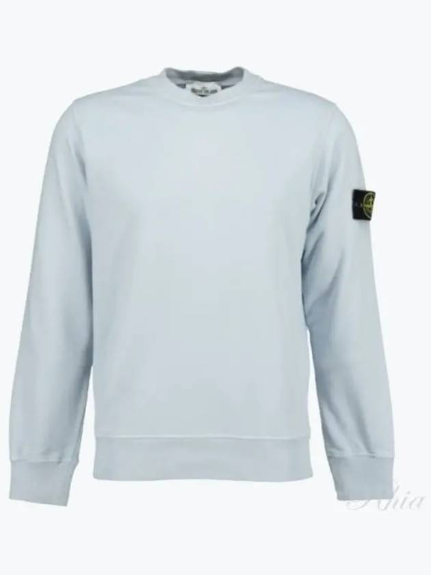 Wappen Patch Garment Dyed Sweatshirt Light Blue - STONE ISLAND - BALAAN 2