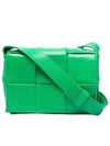 Cassette Small Leather Cross Bag Parakeet - BOTTEGA VENETA - BALAAN 5