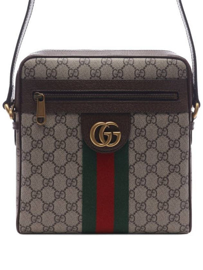 Men's Ophidia GG Small Messenger Bag Beige Ebony - GUCCI - BALAAN 2