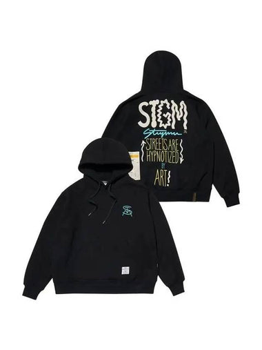 MEMORY OVERSIZED HOODIE BLACK Black 270779 - STIGMA - BALAAN 1