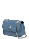 EMMA Emma of Logo Blue Leather Chain Shoulder Bag - VIVIENNE WESTWOOD - BALAAN 2