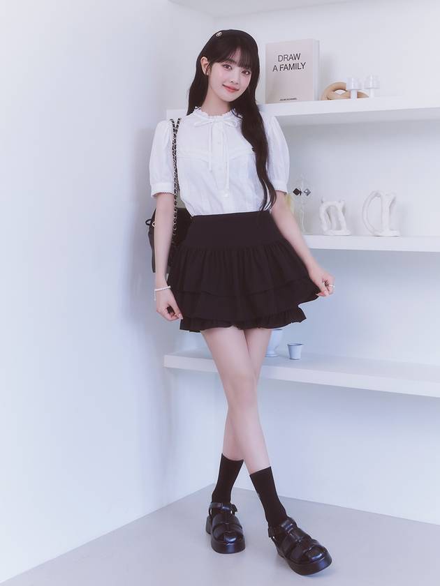 ANC FRENCH FRILL BLOUSE WHITE - ANOETIC - BALAAN 3