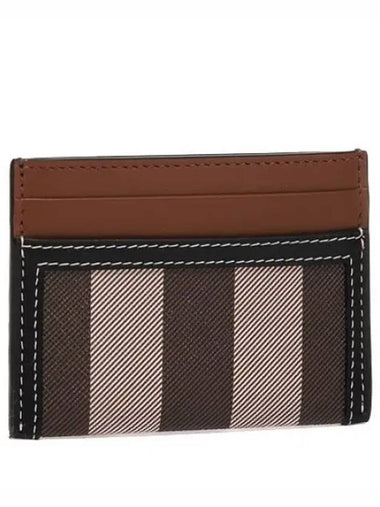 Checked two tone leather card case - BURBERRY - BALAAN 1