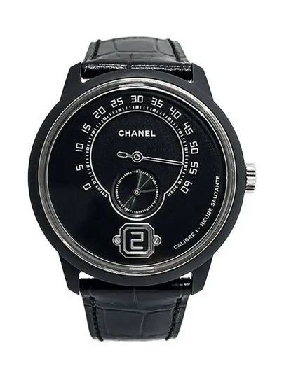 Monsieur de Watch 42mm steel ceramic black plate 1ET1849 - CHANEL - BALAAN 2