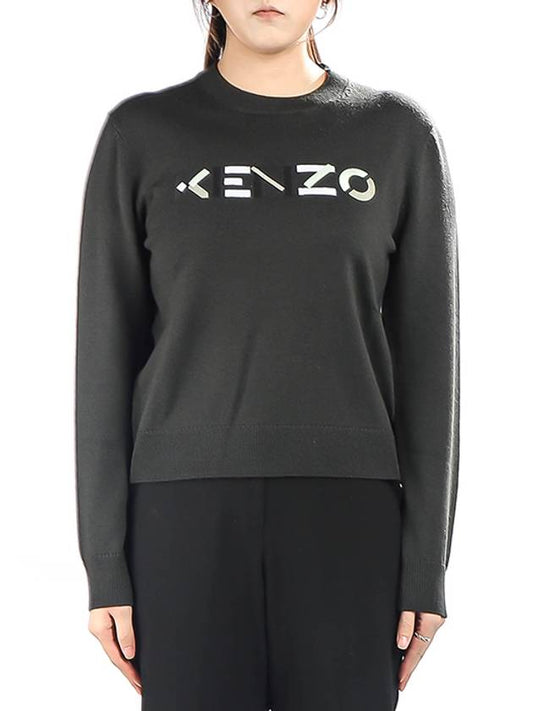 Embroidered Logo Pullover Knit Top Stones - KENZO - BALAAN 2