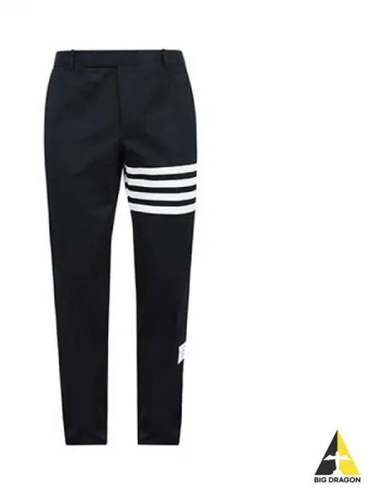 4 bar unconstructed chino pants navy MTU245A 03788 - THOM BROWNE - BALAAN 1