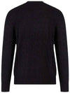 Embroid Logo Cable Knit Top Black - POLO RALPH LAUREN - BALAAN 3