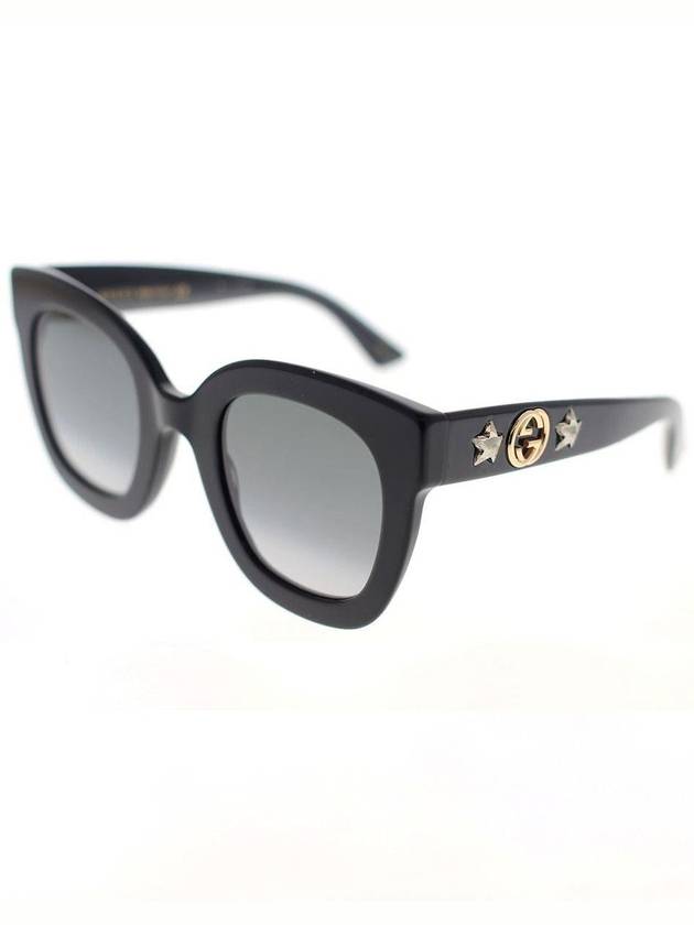 Eyewear Round Oval Sunglasses Black Gray - GUCCI - BALAAN 3