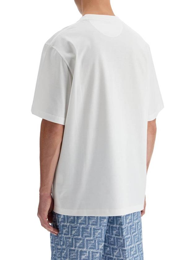 FF Logo Pocket Short Sleeve T-Shirt White - FENDI - BALAAN 4