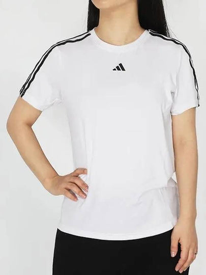 Train Essentials Aeroready 3S Short Sleeve T-Shirt White - ADIDAS - BALAAN 2