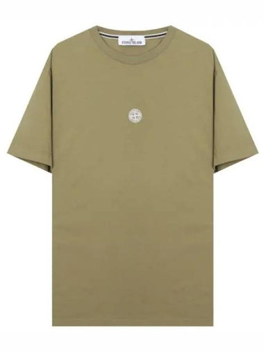 Compass logo lettering print T shirt - STONE ISLAND - BALAAN 1