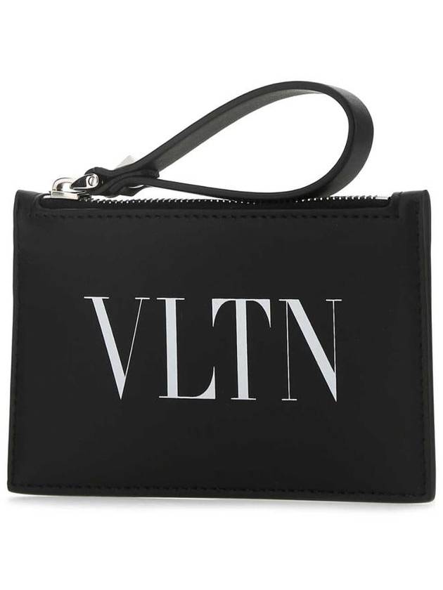 VLTN Logo Card Wallet Black - VALENTINO - BALAAN 3