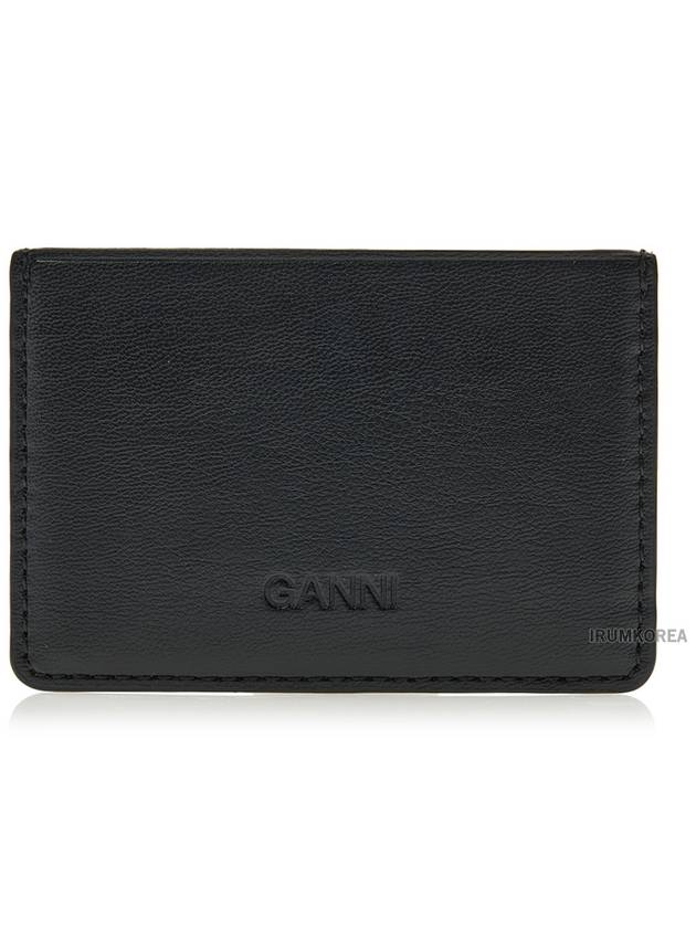 Bou Butterfly Card Wallet Black - GANNI - BALAAN 4