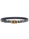 CD Icon Saddle Belt Blue Beige - DIOR - BALAAN 2