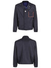 Rapeneau Reversible Rain Jacket Navy Blue - MONCLER - BALAAN 5