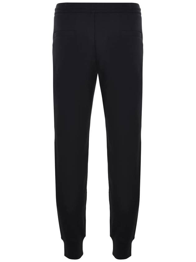 cotton track pants black - EMPORIO ARMANI - BALAAN 4