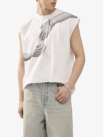 Printing Sleeveless Off White - MAISON MARGIELA - BALAAN 2