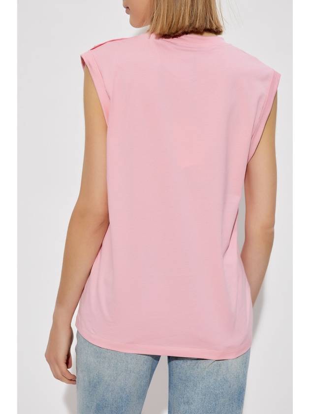 Balmain Top With Decorative Buttons, Women's, Pink - BALMAIN - BALAAN 4