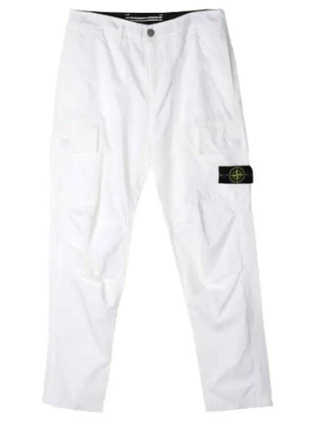 Cupro Cotton Badge Cargo Pants Regular Fit Men s - STONE ISLAND - BALAAN 1