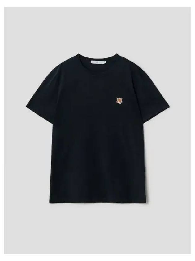 Men s Foxhead Patch Classic T Shirt Navy Contemporary Domestic Product - MAISON KITSUNE - BALAAN 1