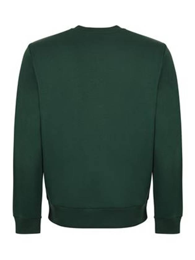 Logo Patch Crew Neck Sweatshirt Green - LACOSTE - BALAAN 3