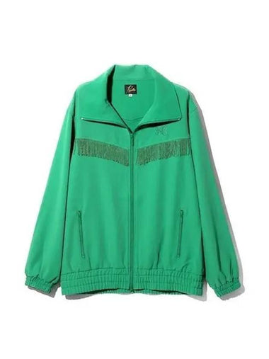 24 Fringe Track Jacket Green OT198 - NEEDLES - BALAAN 1