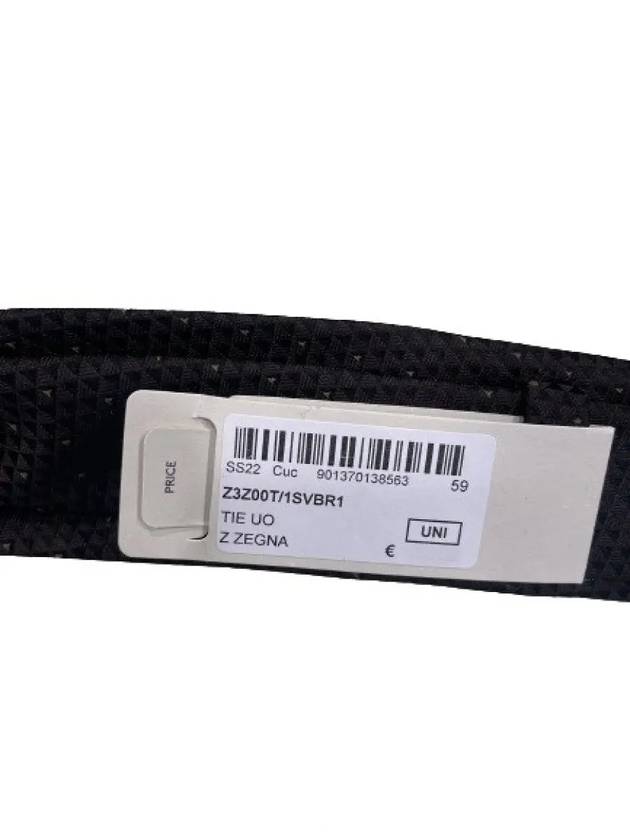 Zegna Z3Z00T1SVBR1 Men s Tie Black - ERMENEGILDO ZEGNA - BALAAN 5