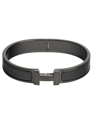 Clic HH So Bracelet Black - HERMES - BALAAN 1