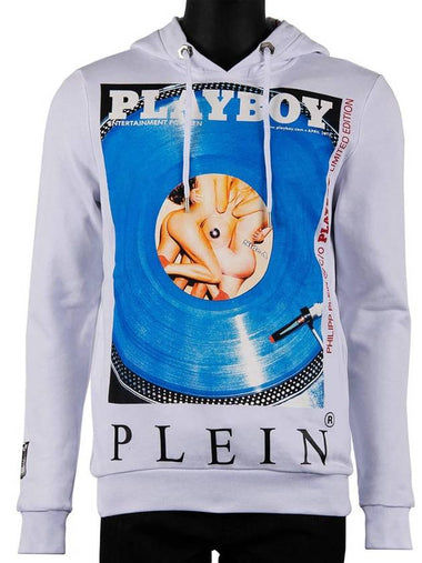 Men's Playboy collaboration hooded sweater play boy hooded zipup white A18C MJB1329 PJO002N - PHILIPP PLEIN - BALAAN 1