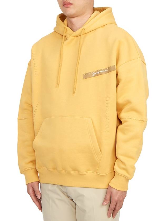 Le Sweatshirt Gasta Grosgrain Stitched Hoodie Yellow - JACQUEMUS - BALAAN 3