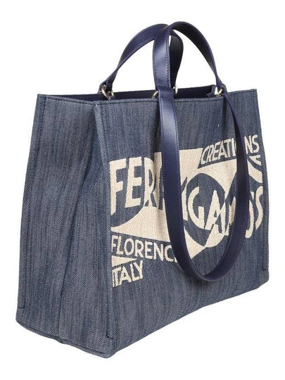 Salvatore Ferragamo Denim Tote Bag - SALVATORE FERRAGAMO - BALAAN 2