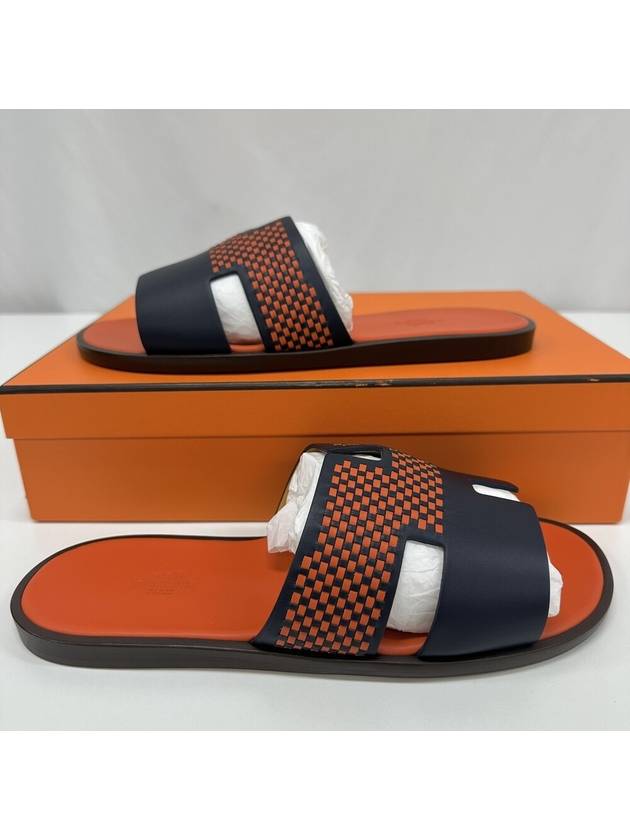 Izmir Leather Slippers Noir - HERMES - BALAAN 5