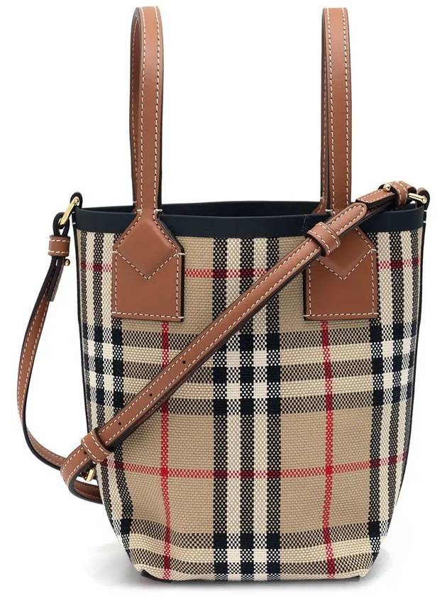 Mini London Tote Bag Archive Beige - BURBERRY - BALAAN 2