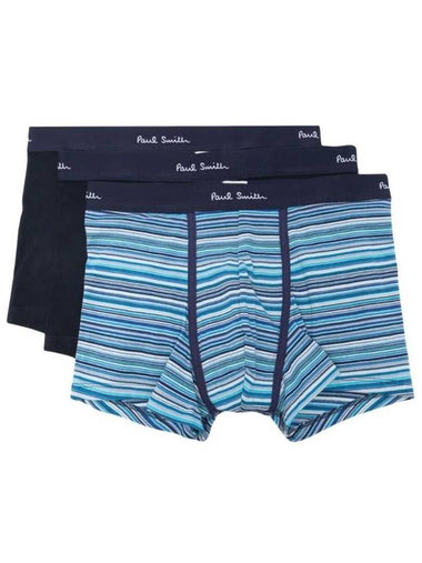 Organic Cotton Boxer Briefs 3 Pack Set Blue - PAUL SMITH - BALAAN 1