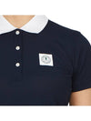 Women's Golf Collar Short Sleeve Polo Shirt Navy - MARK & LONA - BALAAN 9