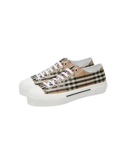 Vintage Check Cotton Sneakers Archive Beige - BURBERRY - BALAAN 2