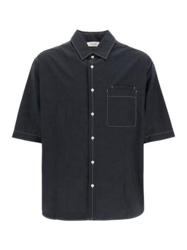 Double Pocket Short Sleeve Shirt Black - LEMAIRE - BALAAN 2