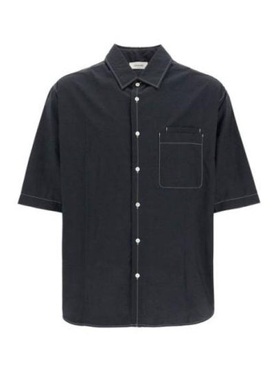 Double Pocket Short Sleeve Shirt Black - LEMAIRE - BALAAN 2