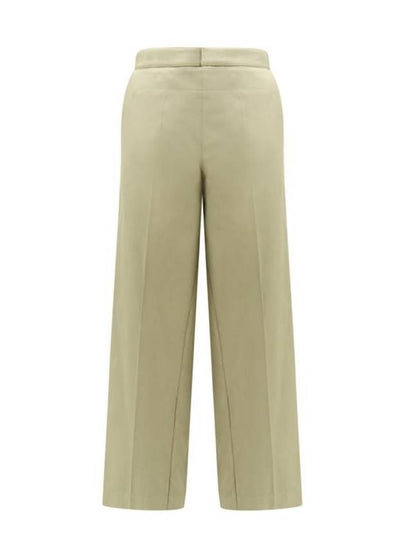 Cotton Twill Wide Pants Travertine - BOTTEGA VENETA - BALAAN 2