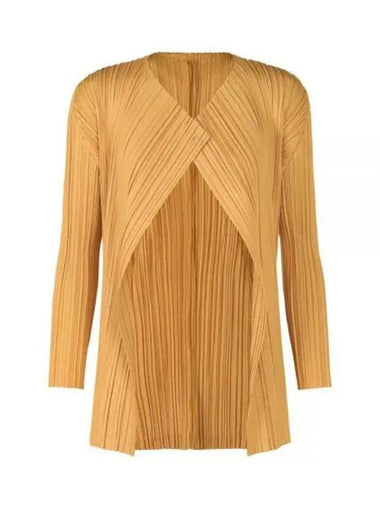 PLEATS PLEASE PP48JO283 31 Pleated Open Cardigan - ISSEY MIYAKE - BALAAN 1