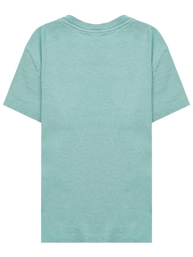 Classic Earth Print Cotton Short Sleeve T-Shirt Seafoam - RE/DONE - BALAAN 3